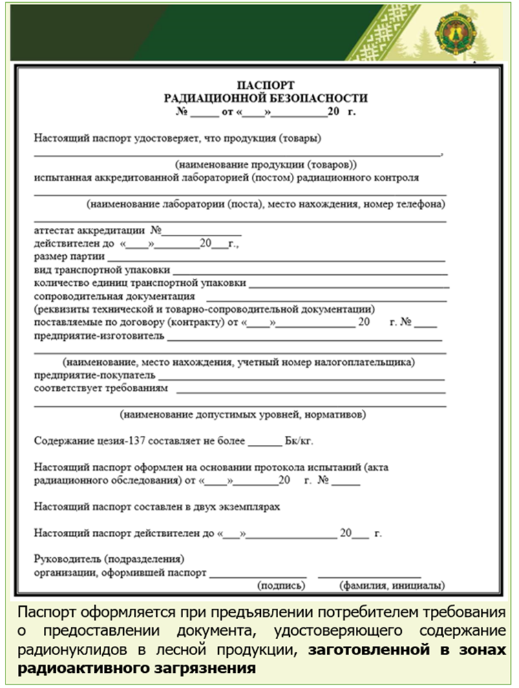паспорт рад